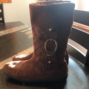 Vintage suede Coach boots
